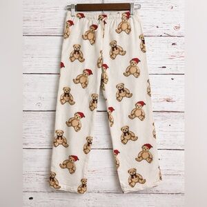 Forever 21 Kids Teddy Bear Pajama Pants Size 11/12 Christmas Lounge Pants